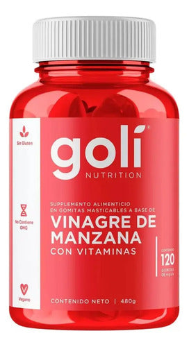 Gomitas Vinagre De Manzana Goli 120 Nutrientes Veganas Y Sin Gluten