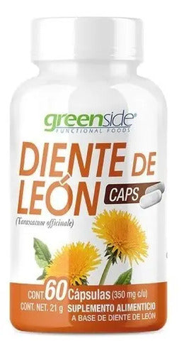 Greenside Diente De Leon 21g, 60 Capsulas Sfn Sabor Sin Sabor