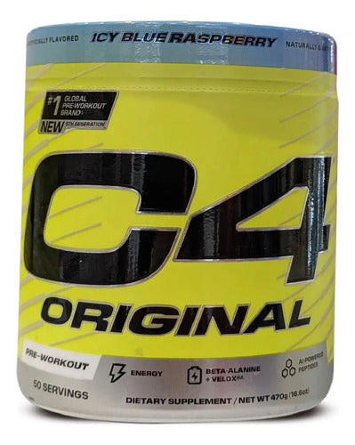 Suplemento En Polvo Cellucor Pre Entreno Cafeína Sabor Frambuesa Azul X 470g