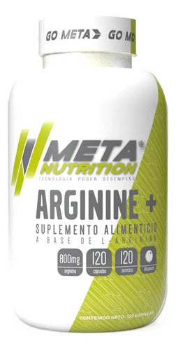 Arginina Meta Nutrition Arginine+ Contenido 120 Tabletas Sabor Sin Sabor