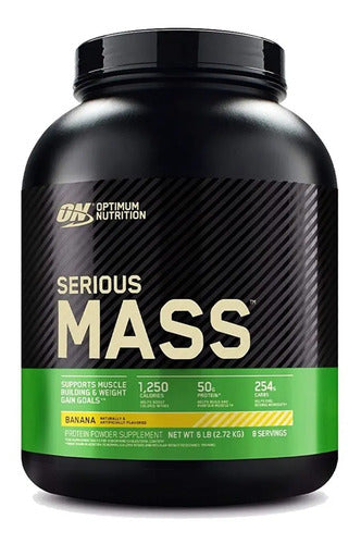 Suplemento En Polvo Optimum Nutrition Carbohidratos De Serious Mass Sabor Banana X 2.72kg