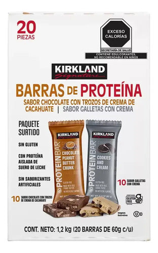 Barras De Proteína Chocolate Peanut Butter & Cookies 20 Piezas 1.2 Kg Kirkland